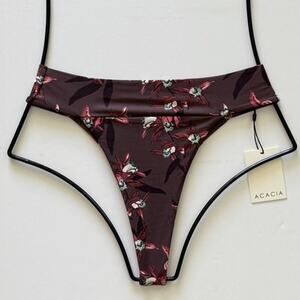 Acacia Swimwear Mateo Bikini Bottom - Ren Floral - Size S - NWT